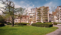 residentie 16 park avenue geeft uit op het park