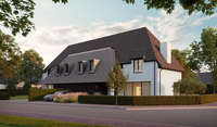 vooraanzicht koppelwoning Westkapelle Knokke